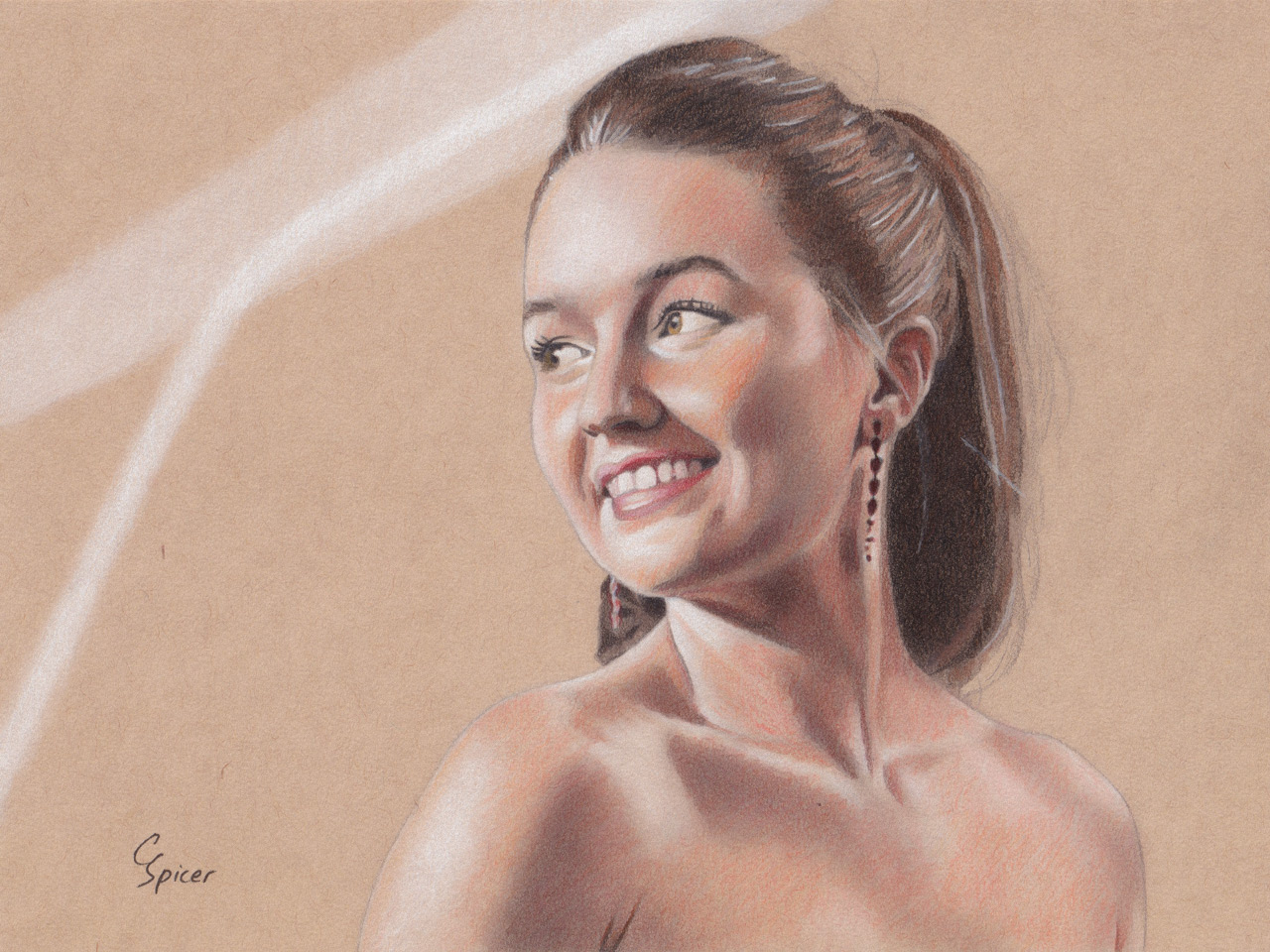 Kaitlyn Dever - Drawing by Christopher Spicer