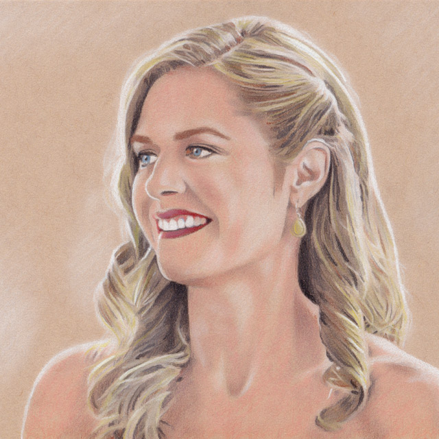 Maggie Lawson - Drawing by Christopher Spicer