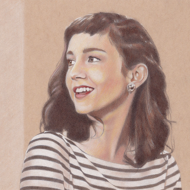 Molly Ephraim - Drawing by Christopher Spicer