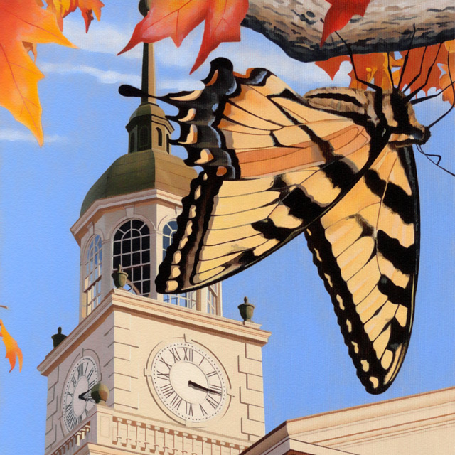Emergence of the Butterfly - Painting by Christopher Spicer
