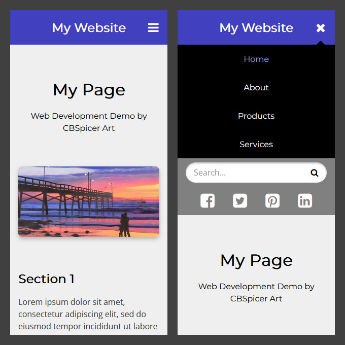 How to Create a Responsive Website Header - Part 4 - Web Development Post by Christopher Spicer