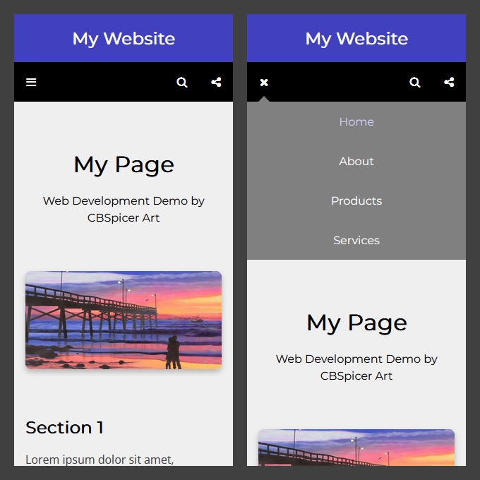 How to Create a Responsive Website Header - Part 5 - Web Development Post by Christopher Spicer