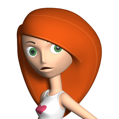 Kim Possible - Character Model by Christopher Spicer