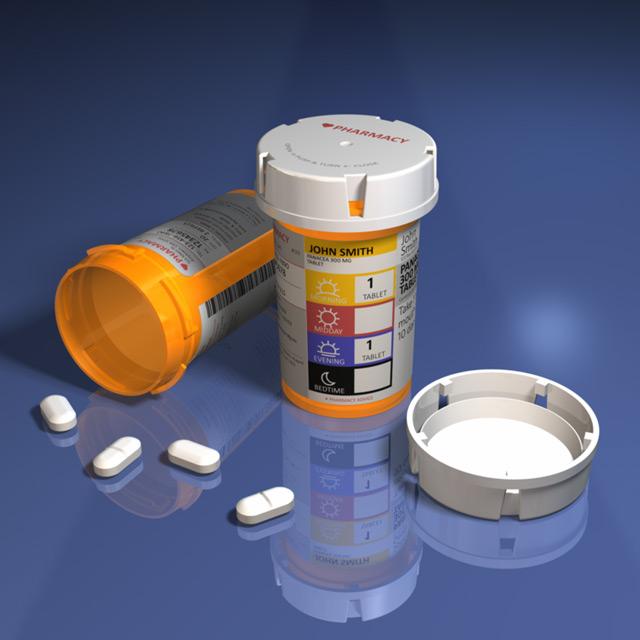 Large Prescription Pill Bottle - Medical Model by Christopher Spicer