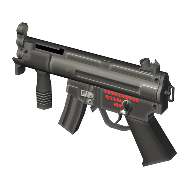Heckler & Koch MP5K Submachine Gun - 3D Model by Christopher Spicer
