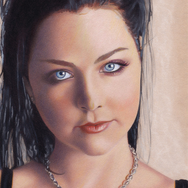 Amy Lee - Drawing by Christopher Spicer