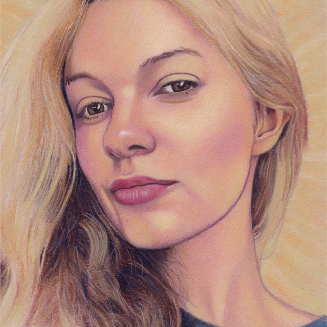 Iryna Zarutska - Drawing by Christopher Spicer